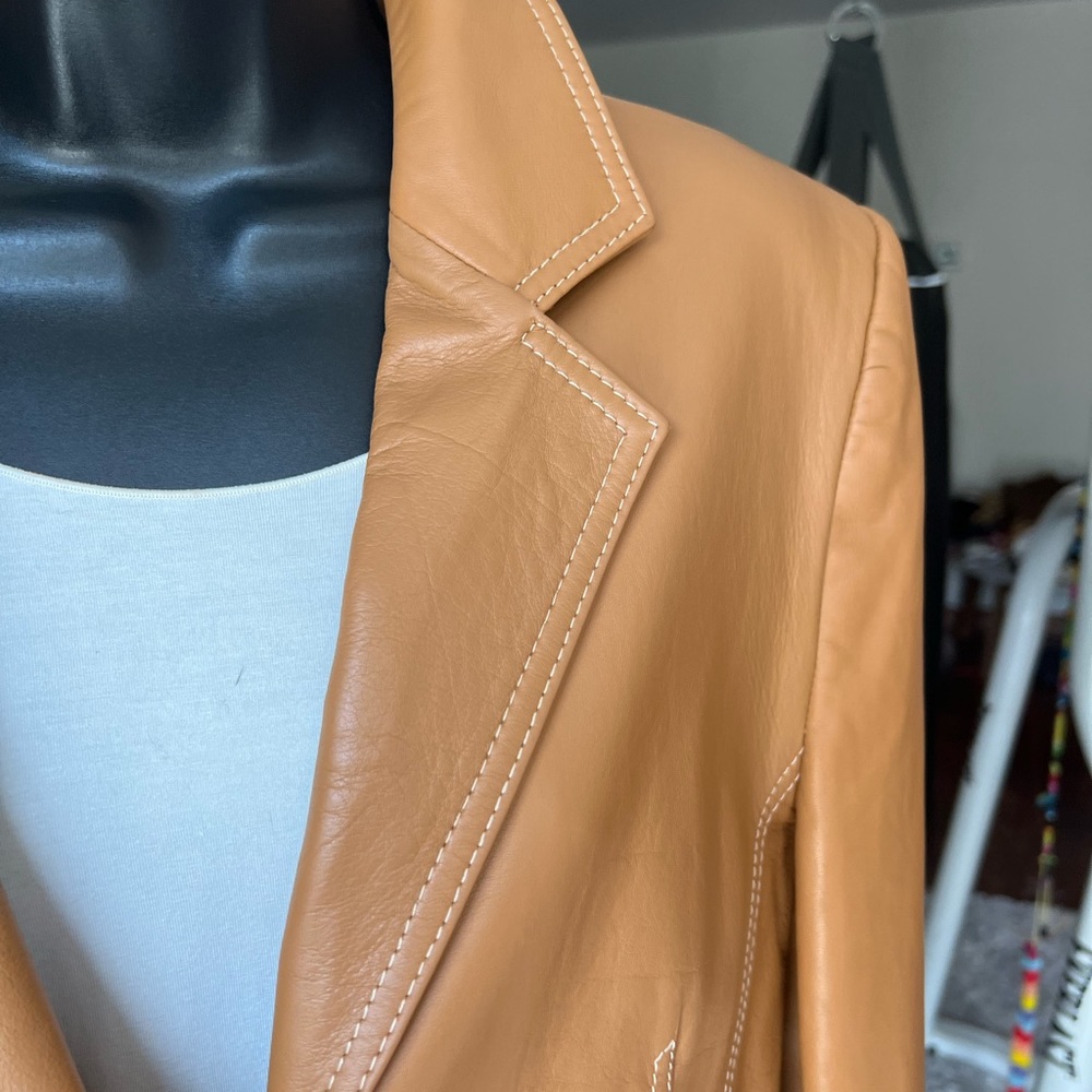 C’est Unique Leather Jacket - image 2